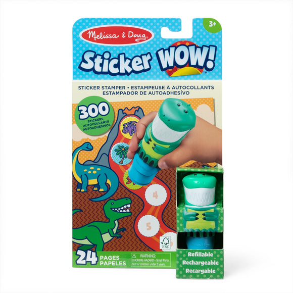 Melissa And Doug : Sticker WOW!® Activity Pad & Sticker Stamper - Dinosaur