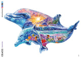 Puzzle Shapes - Dolphin Too Cute 500 Piece Puzzle