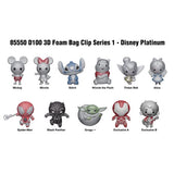 Disney 100 Platinum 3D Foam Bag Clip