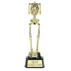 " Best Costume " Skeleton Trophy (Halloween Party)