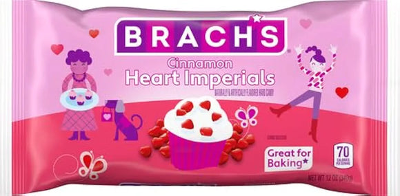 Brach’s Valentine's Cinnamon Imperial Hearts 12oz BB[10/19/26]