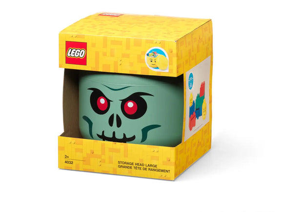 Lego : Large Green Skeleton Storage Head