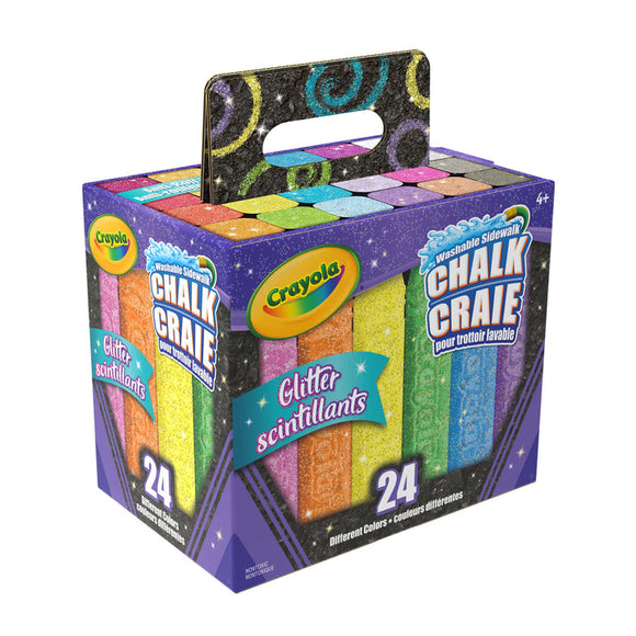 Crayola Glitter Chalk, 24 Count