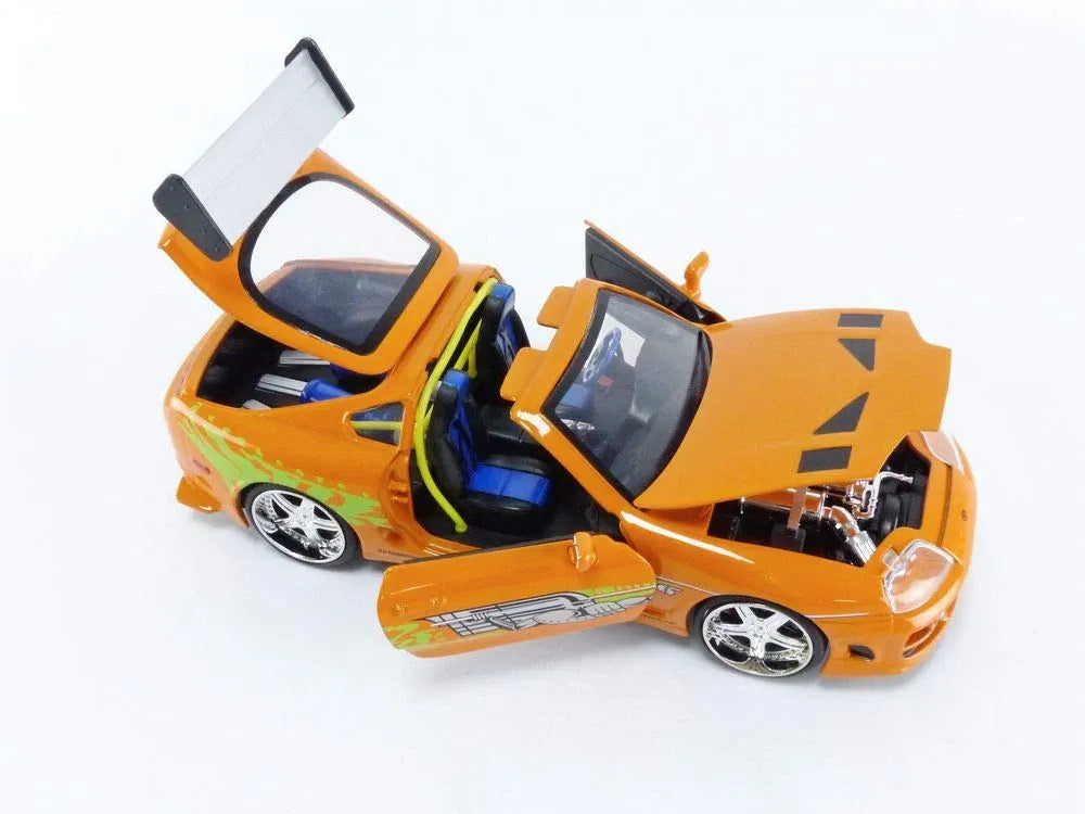 ミニカー 1:24 F&amp;F BRIAN&#39;S TOYOTA SUPRA Amazon | Jada Toys Fast & Furious Brian & Supra 1:24 Scale