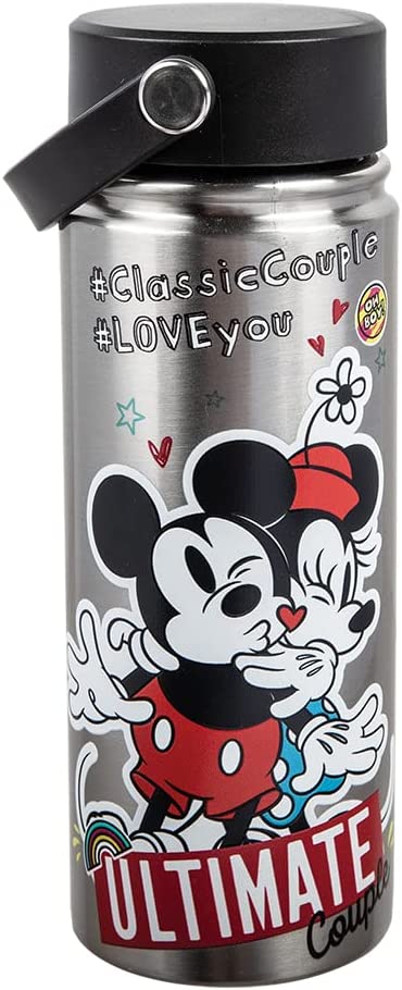 Disney Mickey And Minnie Mouse Couple 17 Oz Stainless Steel Water Bottle