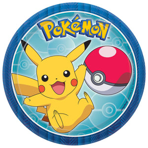Pokemon™ Round Plates, 7" (8 Pack)