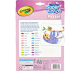 Crayola Washable Super Tips, Pastel Markers, 20 Count