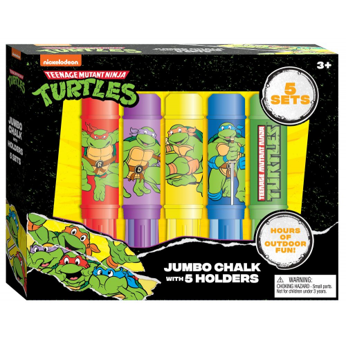 Teenage Mutant Ninja Turtles ( TMNT ) : Jumbo Chalk With Holders - 5 Pack