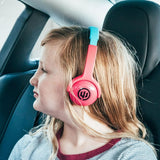 Wicked Audio Tricky Tike Kid Safe Wireless Headphones, Decibel Limiting (Candy Pink)
