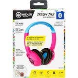 Wicked Audio Tricky Tike Kid Safe Wireless Headphones, Decibel Limiting (Candy Pink)