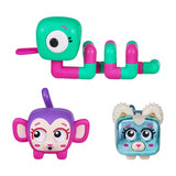 SQUIRKIES - 3pk FIDGET PETS Snake,Cat,Monkey