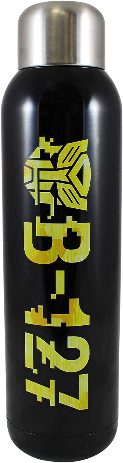 Transformers Bumble Bee B-127 Yellow & Black 22 Ounce Stainless Steel Water Bottle