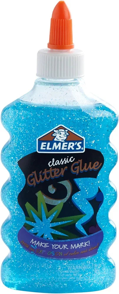 Elmer's Blue Glitter Glue, 177 mL