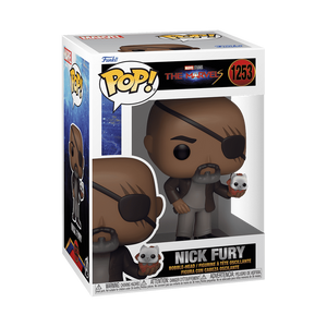 FUNKO POP! MARVEL : THE MARVELS - NICK FURY WITH FLERKITTEN