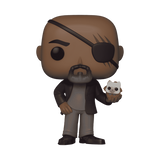 FUNKO POP! MARVEL : THE MARVELS - NICK FURY WITH FLERKITTEN