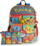 Pokemon Characters 5 Piece Kids 16" Backpack Set