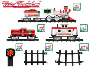 WINTER WONDERLAND EXPRESS READY-TO-PLAY TRAIN SET WITH REMOTE CONTROL