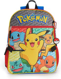 Pokemon Characters 5 Piece Kids 16" Backpack Set