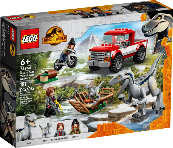 Lego Jurassic World Dominion : Blue & Beta Velociraptor Capture