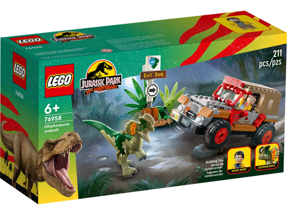 Lego Jurassic Park 30th Anniversary : Dilophosaurus Ambush