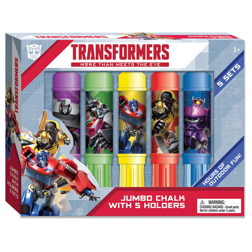 Transformers : Jumbo Chalk With Holders - 5 Pack (Limit 2)