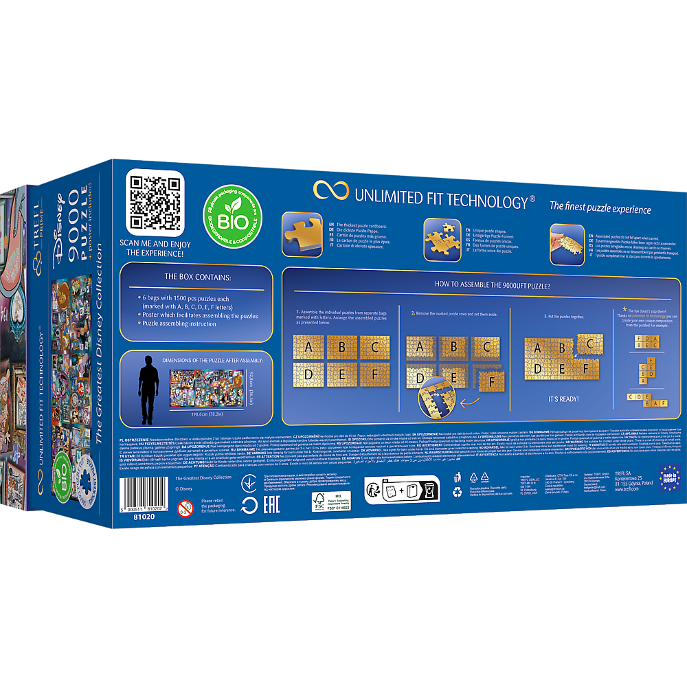 Trefl : Prime 9000 Piece Puzzle - The Greatest Disney Collection