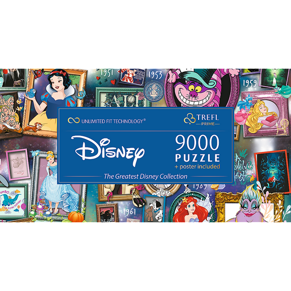 (PRE-ORDER) Trefl Prime 9000 Piece Puzzle - The Greatest Disney Collection (OVER 7FT LONG)