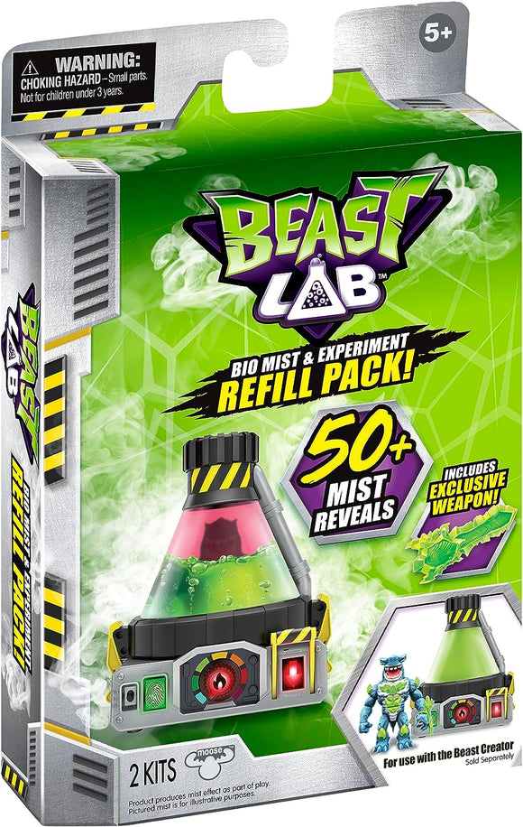 Beast Lab Bio Mist and Experiment Refill Pack. Includes 2 Experiments, an Exclusive Weapon and 50+ Bio Mist Reveals