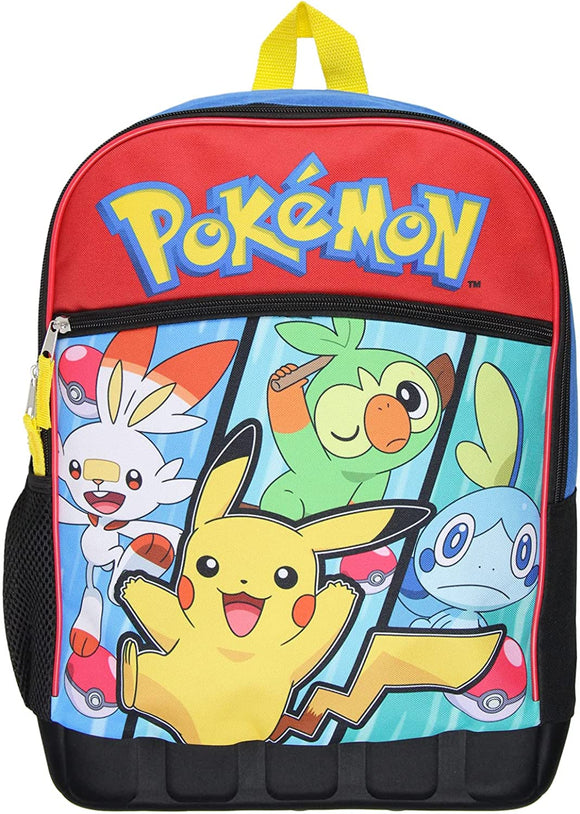 POKÉMON Sword & Sheild Starters - Kids - 16 Inch Backpack Molded Bottom