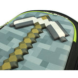 Minecraft Backpack Kids 16" 3D Molded Pickaxe Backpack