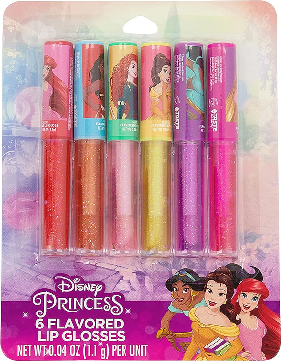Disney Princess Flavored Lip Gloss Pack, 6 Count
