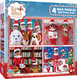 Masterpieces 4 Pack Elf On The Shelf Puzzle