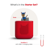 (PRE-ORDER) Tonies : TonieBox 2 - Starter Set - Paw Patrol (Sunset Red)