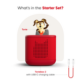 (PRE-ORDER) Tonies : TonieBox 2 - Starter Set - Playtime Puppy (Sunset Red)