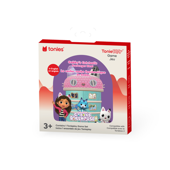 (PRE-ORDER) Tonies : TonieBox 2 - ToniePlay Game - Gabby's Dollhouse Cat-tastic Scavenger Hunt