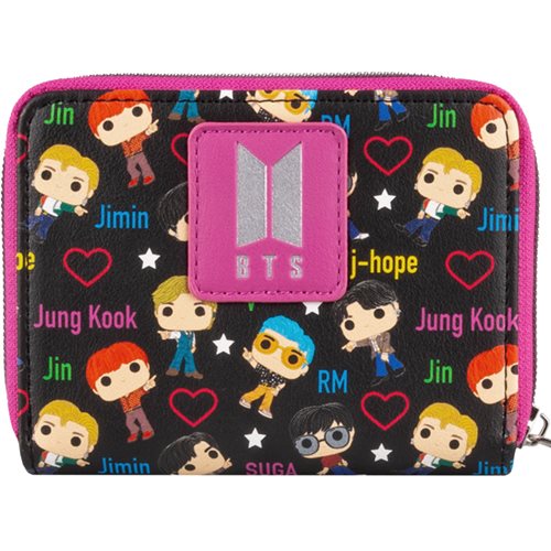 Funko BTS Band with Hearts Zippwred Wallet