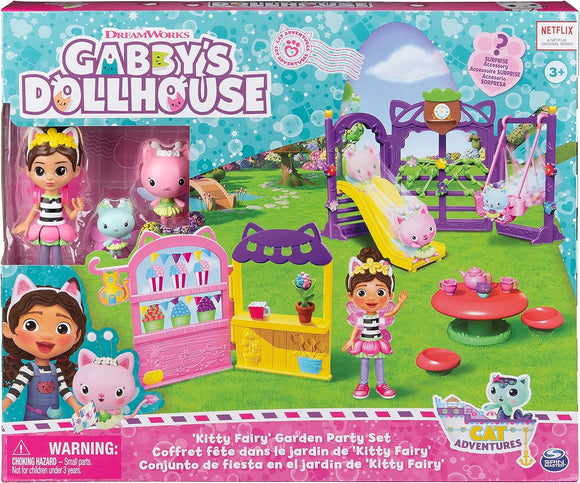 Gabby's Dollhouse Kitty Fairy Garden Party Playset