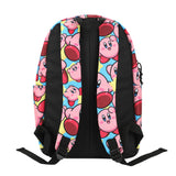 Nintendo's Kirby Premium : All Over Print - 17" Backpack with Tech Storage and Water Bottle Pocket