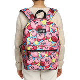 Nintendo's Kirby Premium : All Over Print - 17" Backpack with Tech Storage and Water Bottle Pocket