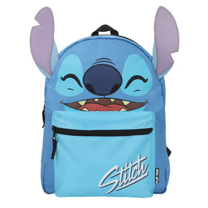 LILO & STITCH BIG FACE REVERSIBLE 16"BACKPACK WITH EARS