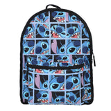 LILO & STITCH BIG FACE REVERSIBLE 16"BACKPACK WITH EARS