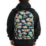 Teenage Mutant Ninja Turtles Premium Pizza Themed 17" Backpack with Tech Storage and Water Bottle Pocket