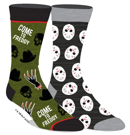 Horror - 2PK Freddy Vs Jason Socks
