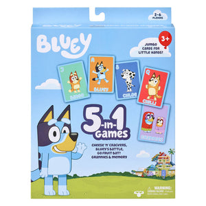 Bluey 5 in 1 Card Game Set