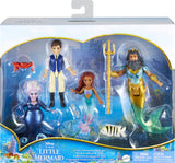 Disney The Little Mermaid Ariel's Adventures Story Set with 4 Small Dolls and Accessories