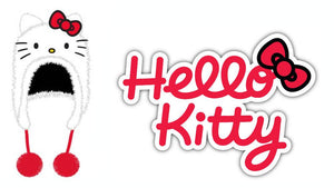 Hello Kitty -  Big Face Fuzzy Beanie With 3D Ears