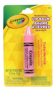 Crayola Lip Balm - Tickle Me Pink - Cotton Candy Flavored