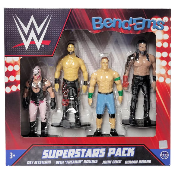 WWE Bend-Ems 4-Pack WWE Superstars Action Figure
