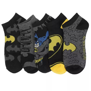 Batman Hero & Logo 5-Pair Ankle Socks