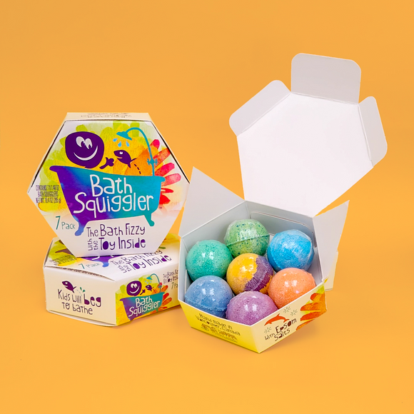 Bath Squiggler Bath Bomb Gift Pack - 7 pack (Bubble Whoosh)